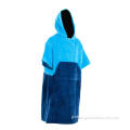 China Beach Changing Hooded Towelling Dry Robe Poncho Towel Supplier